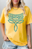 Turquoise Boot Stitch Plus Heavyweight T Shirts