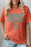 Turquoise Boot Stitch Plus Heavyweight T Shirts