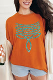 Turquoise Boot Stitch Plus Heavyweight T Shirts