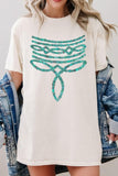 Turquoise Boot Stitch Plus Heavyweight T Shirts