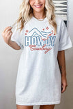 HOWDY COWBOY OVERSIZED TEE  T-SHIRT