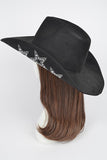 Hotfix Studded Star Iconic Sueded Cowboy Hat