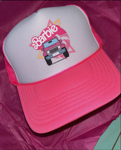 Barbie Jeep Trucker Hat