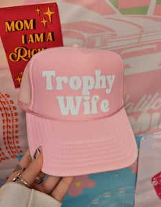 Trophy wife trucker hat