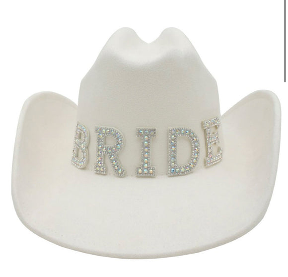 Bride Cowgirl hat