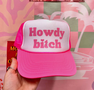 Howdy bitch trucker hat