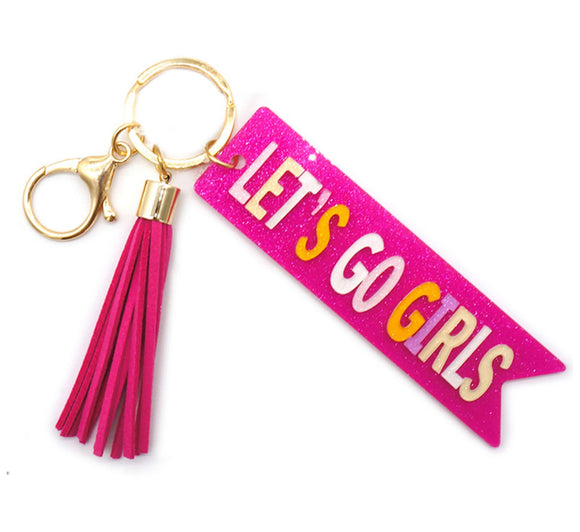 Let’s go girls keychain