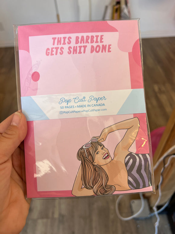 Barbie notepad