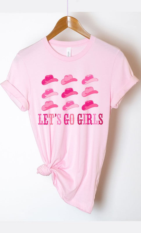 Lets Go Girls Cowgirl Hat Graphic Tee PLUS