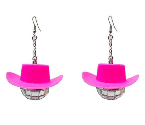 Disco cowgirl earrings