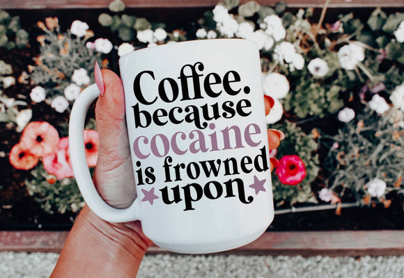 Cocaine coffee mug