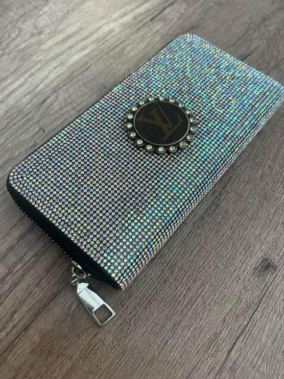 Upcycled AB bling wallet
