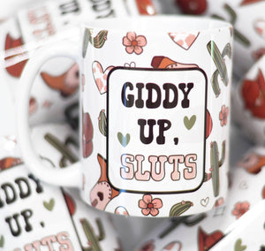Giddy up mug