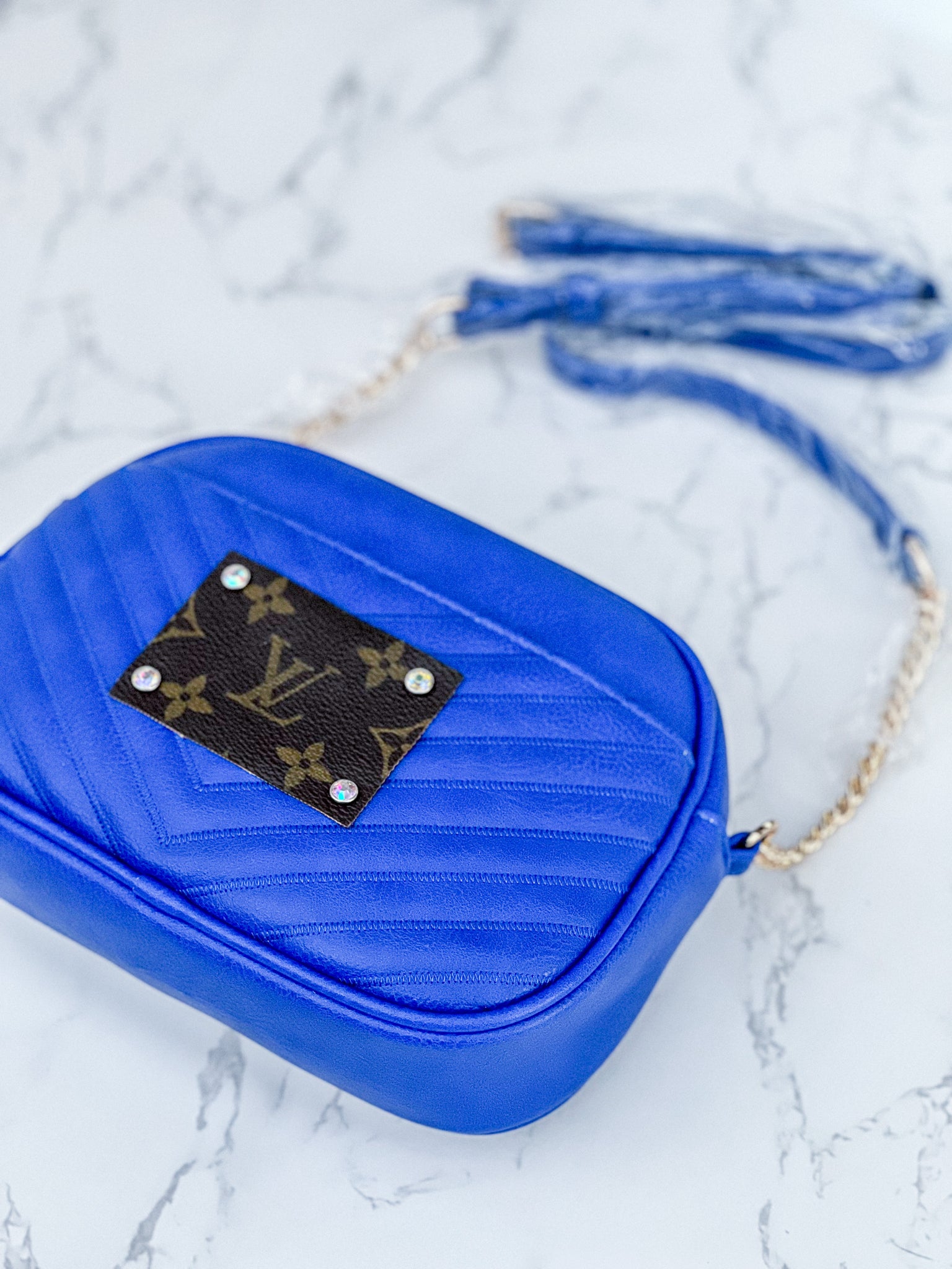 Elegant Royal Blue Kate Spade Mini Crossbody Bag