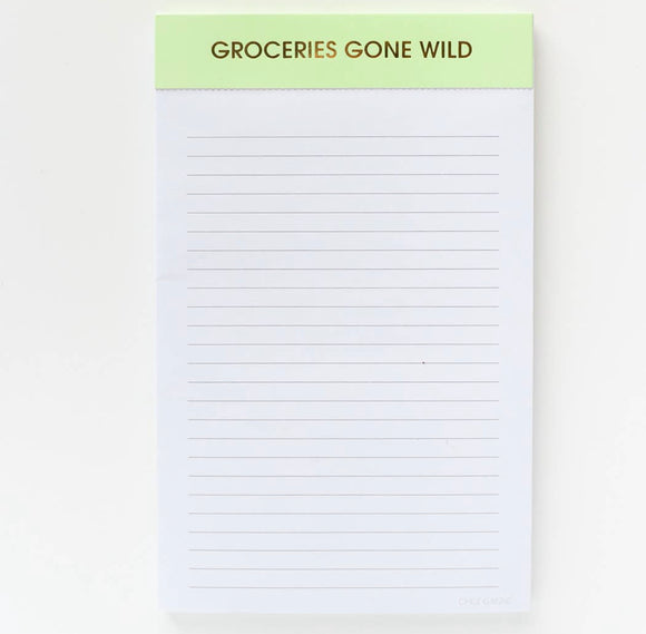 Groceries gone wild notebook