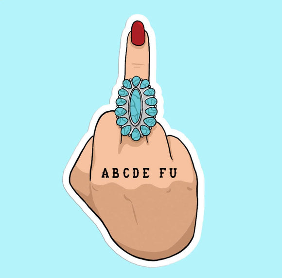 ABCDEFU sticker