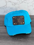Upcycled Turquoise Dad hat