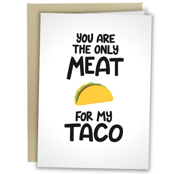 Only meat greeting card
