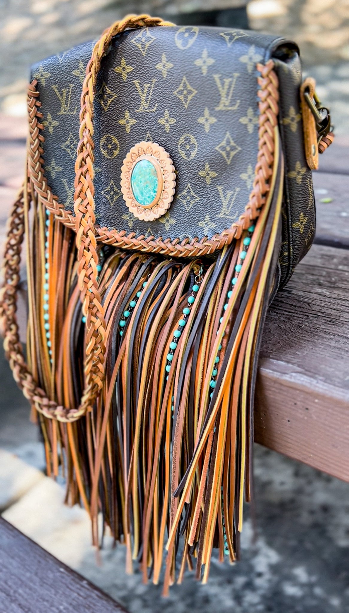 Out West St Cloud GM Custom Braided Leather and Fringe – Out West Custom  Bags