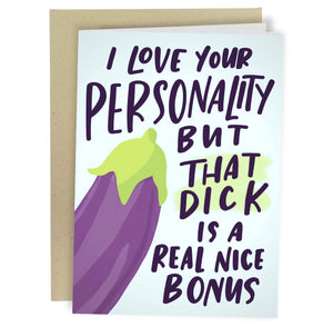 I love your personality greeting card