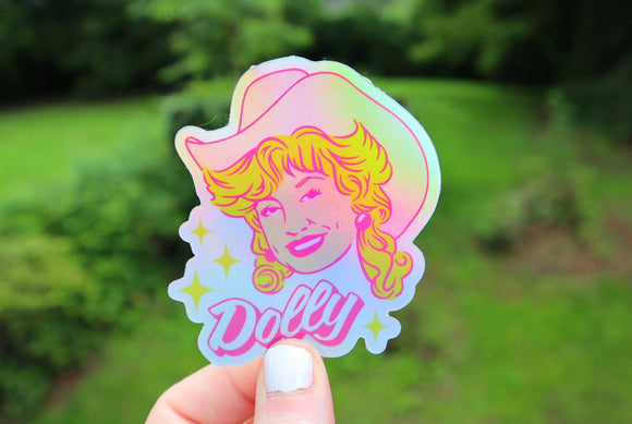 Holographic Dolly sticker