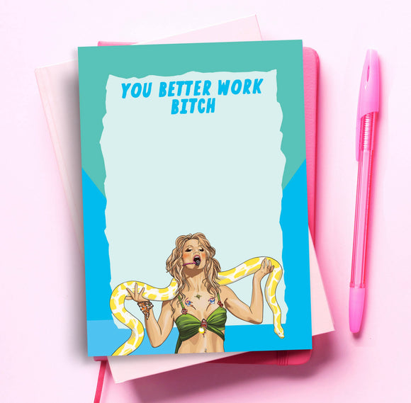 Britney notepad