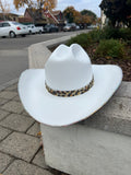 Leopard rhinestone cowgirl hat
